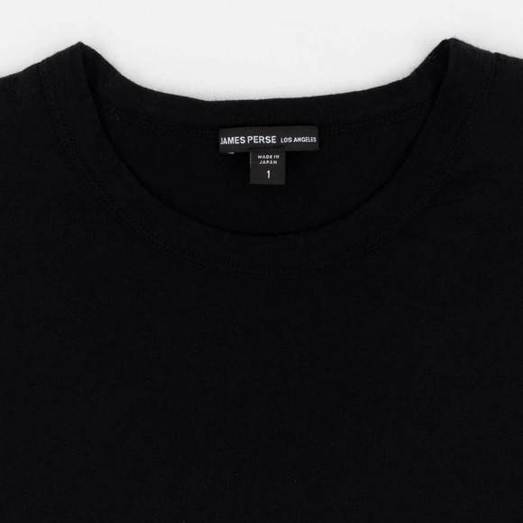 James Perse Elevated Lotus Long-Sleeve Crew Black Men's Small - Picture 3 of 5